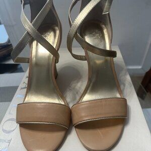 Ann Taylor, Size 7, Classic caramel wedge, 3.5 inch heel
